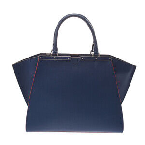 Fendi Trois Jours Blue Calfskin Handbag